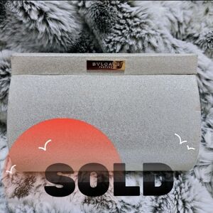 Bulgari Silver Clutch Bag - AUTHENTIC- Good Condition